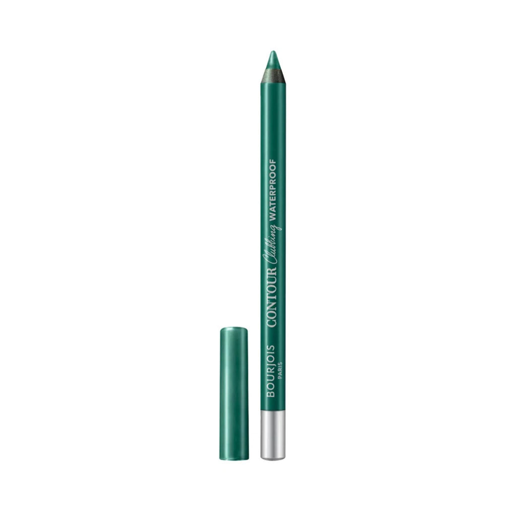 Refect Beauty Bourjois Contour Clubbing waterproof eyeliner pencil in a vibrant emerald green shade with cap off