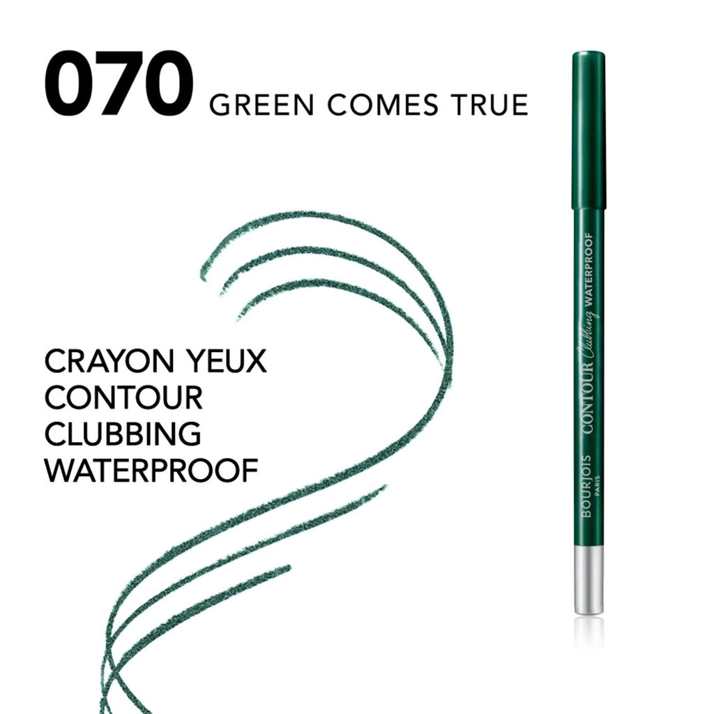 Refect Beauty Bourjois Contour Clubbing waterproof eyeliner pencil in Green Comes True shade with swatch