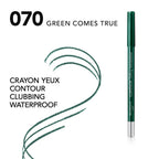 Refect Beauty Bourjois Contour Clubbing waterproof eyeliner pencil in Green Comes True shade with swatch