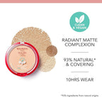Refect Beauty Bourjois Healthy Mix Clean Powder in 04 Golden Beige, a vegan pressed powder for a radiant matte finish.