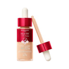 Refect Beauty Bourjois Healthy Mix Serum Foundation in light beige with a glass bottle and red dropper applicator.