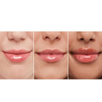 Refect Beauty Bourjois Healthy Mix SOS Lip Oil applied on three different skin tones for a glossy, hydrated finish.