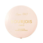 Refect Beauty Bourjois Maxi Round Pot Highlighter in a sleek, pale pink compact for a radiant, luminous finish.