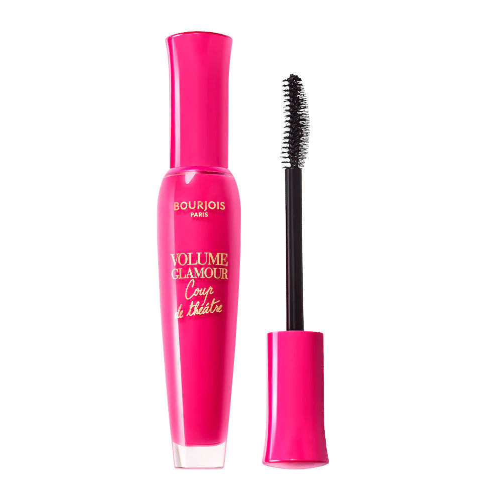 Refect Beauty Bourjois Volume Glamour Coup de Théâtre mascara in a bright pink tube with a curved applicator brush