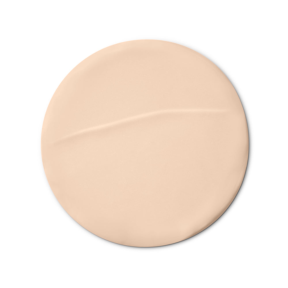 Refect Beauty Bourjois Air Matte Foundation in a light beige shade showing a smooth creamy texture swatch