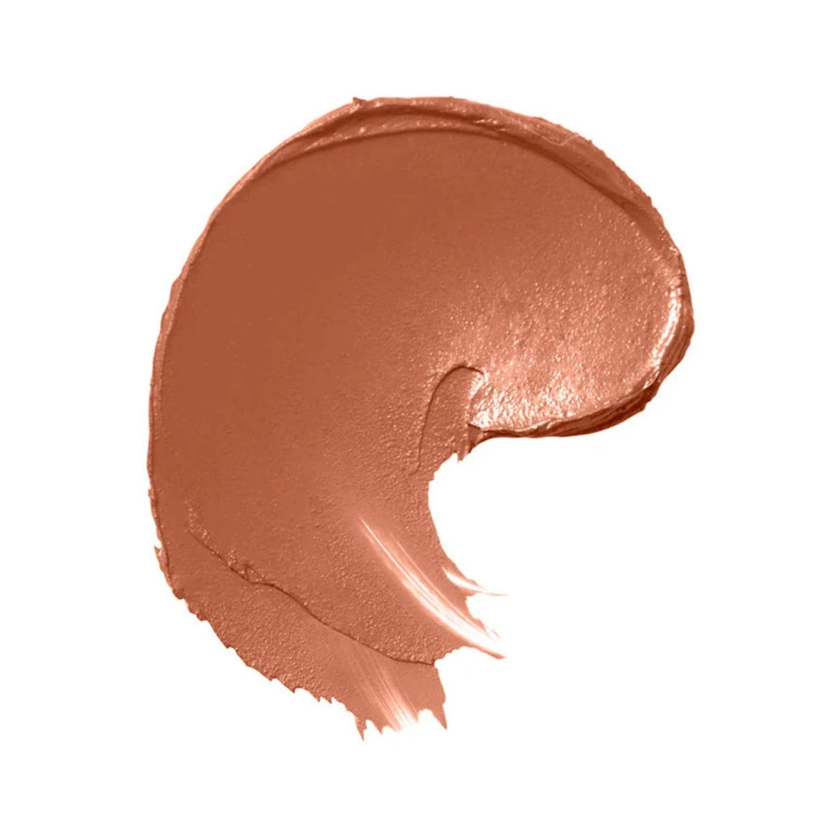 Refect Beauty Bourjois Rouge Velvet matte lipstick swatch in a warm terracotta brown shade with a creamy texture