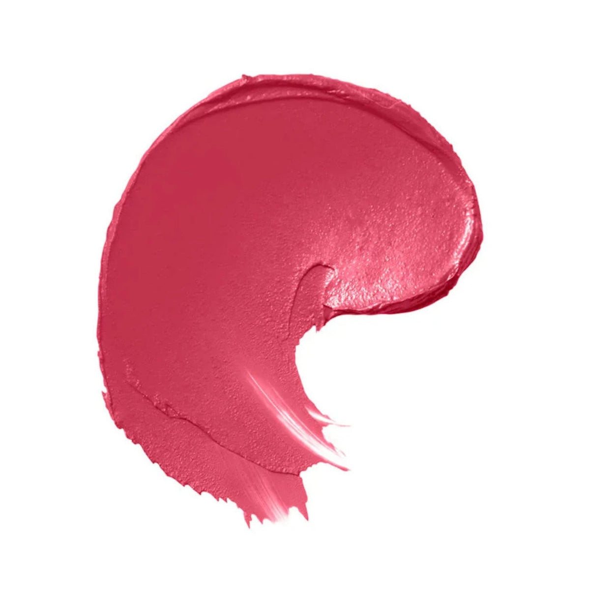 Refect Beauty Bourjois Rouge Velvet The Lipstick swatch showing intense pink-red matte pigment on white background