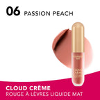 Refect Beauty Bourjois Cloud Crème liquid lipstick in Passion Peach shade with a soft velvety matte finish