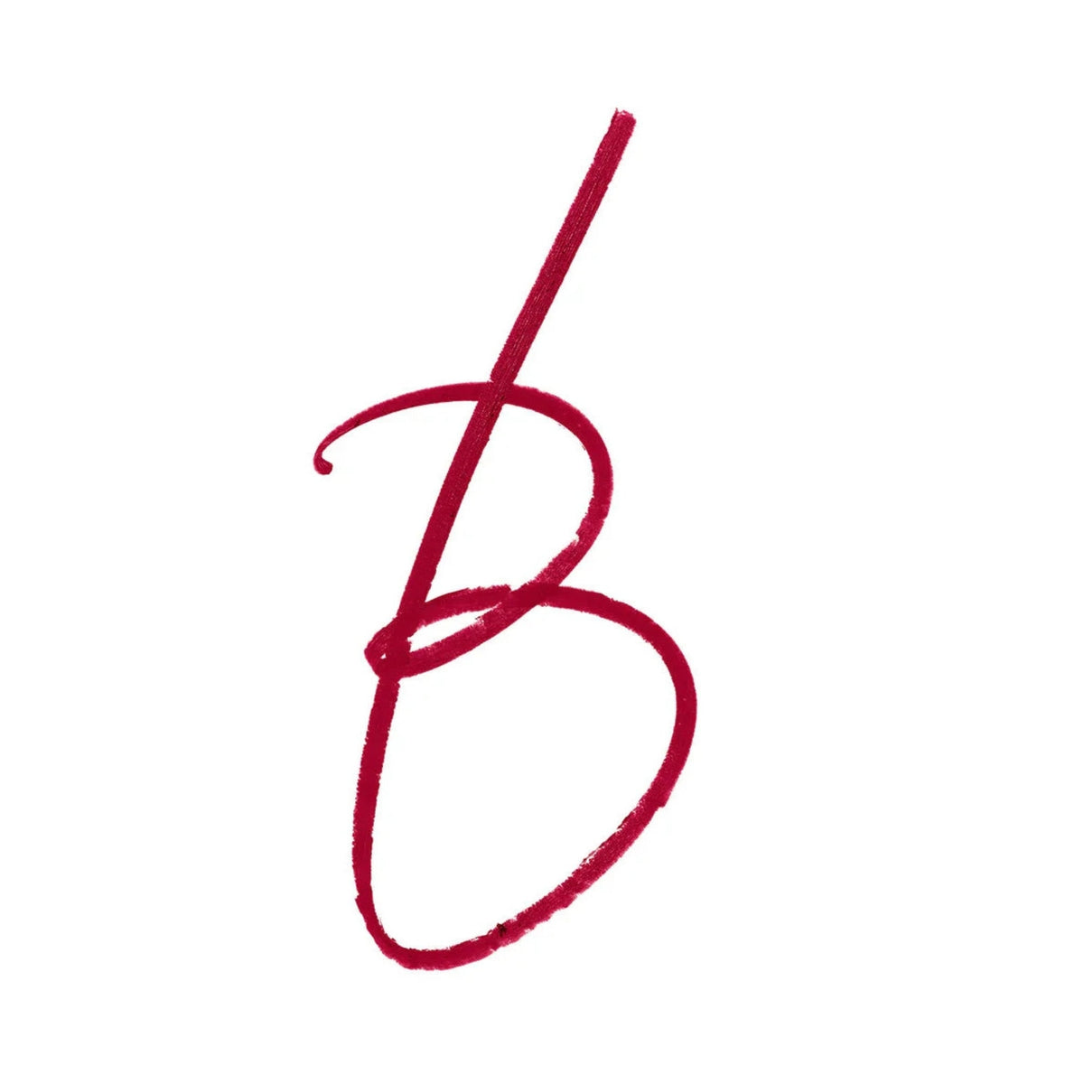 Refect Beauty Bourjois Velvet Contour Lip Liner in a deep red shade, showing a creamy matte texture swatch.