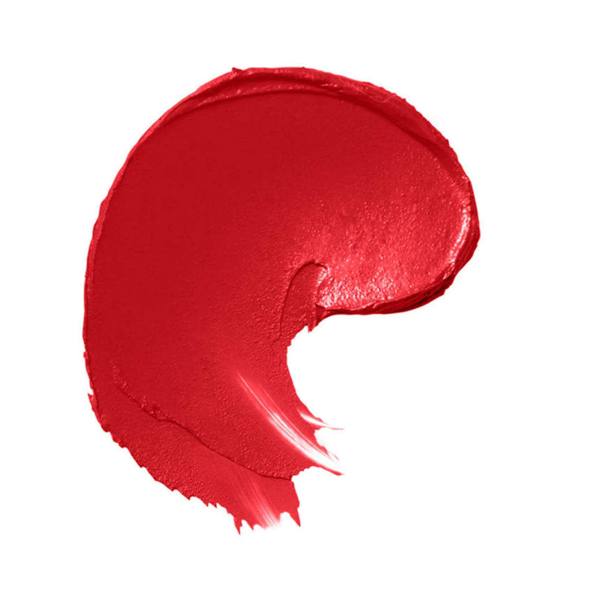 Refect Beauty Bourjois Rouge Velvet The Lipstick swatch showing intense red matte pigment with a velvety texture