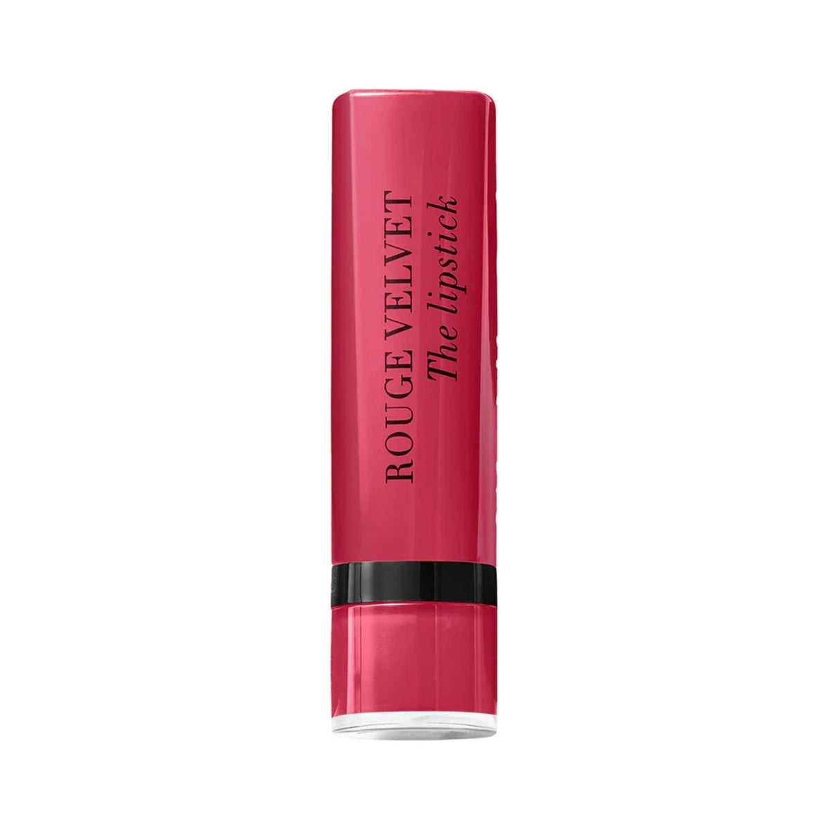 Refect Beauty Bourjois Rouge Velvet The Lipstick in a vibrant red matte shade with a sleek cylindrical case