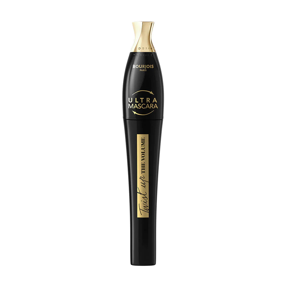 Refect Beauty Bourjois Twist-Up The Volume mascara in a sleek black tube with gold accents for length and volume.