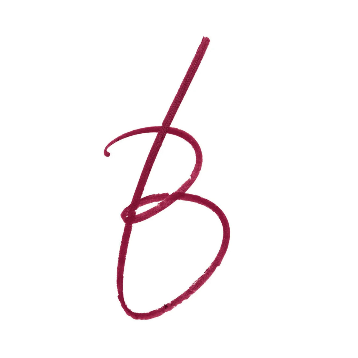 Refect Beauty Bourjois Velvet Contour Lip Liner in a deep berry shade showing a creamy matte swatch on white background