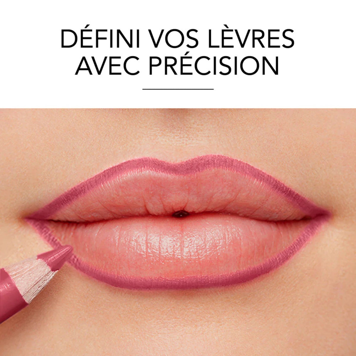 Refect Beauty Bourjois Velvet Contour Lip Liner applying a creamy matte pink shade to define lips with precision