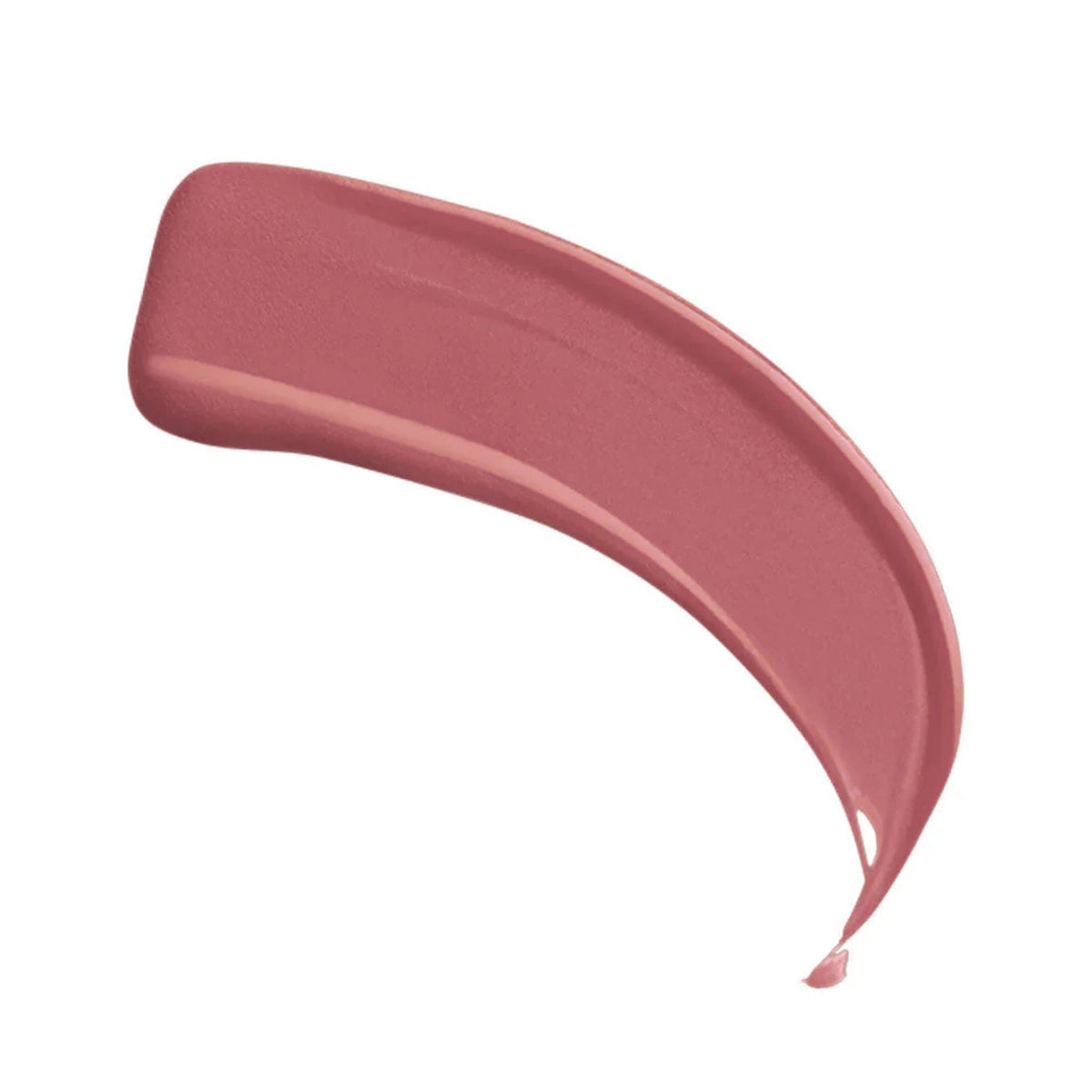 Refect Beauty Bourjois Rouge Velvet Ink liquid lipstick swatch in a dusty rose matte shade on a white background.
