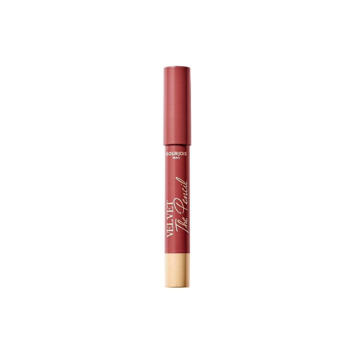 Refect Beauty Bourjois Velvet The Pencil in a dusty rose shade for precise lip definition and matte finish.