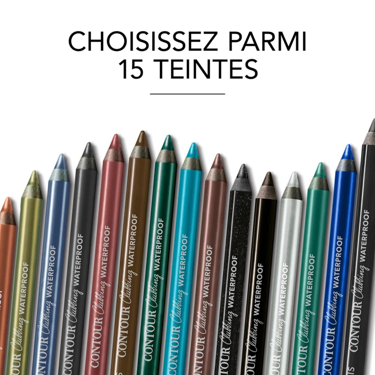 Refect Beauty Bourjois Contour Clubbing Waterproof Eyeliner collection in 15 vibrant shades with soft pencil tips.