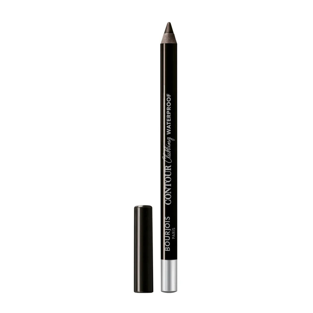 Refect Beauty Bourjois Contour Clubbing waterproof eyeliner pencil in a dark brown shade with a removable cap.