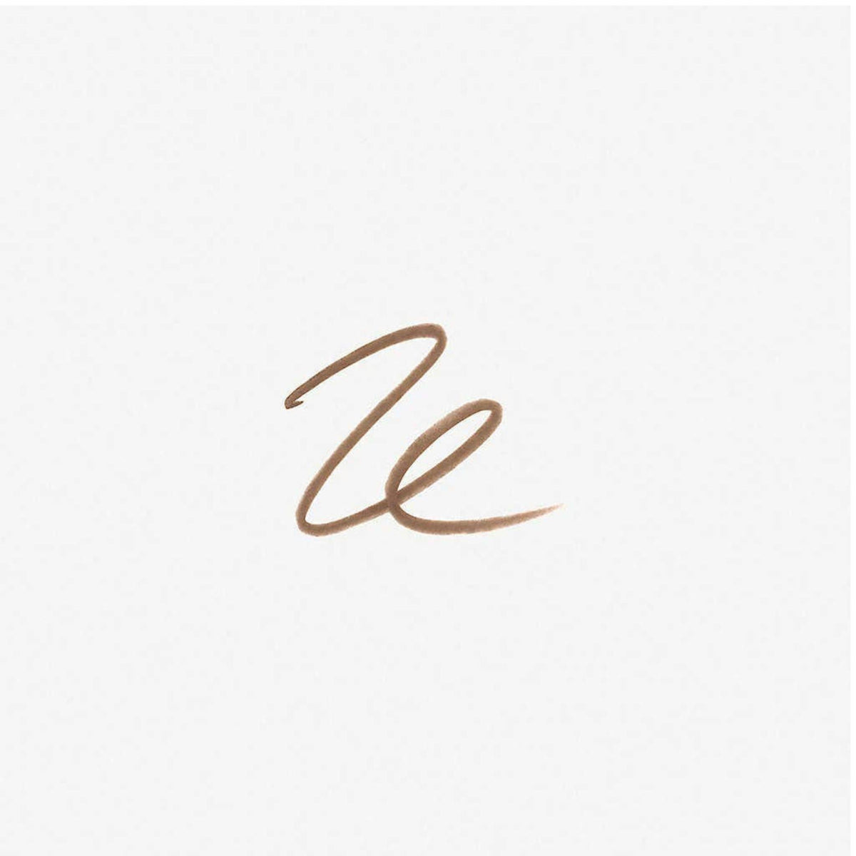 Refect Beauty Benefit Cosmetics brow pencil swatch in shade 3 showing a smooth light brown line on a white background