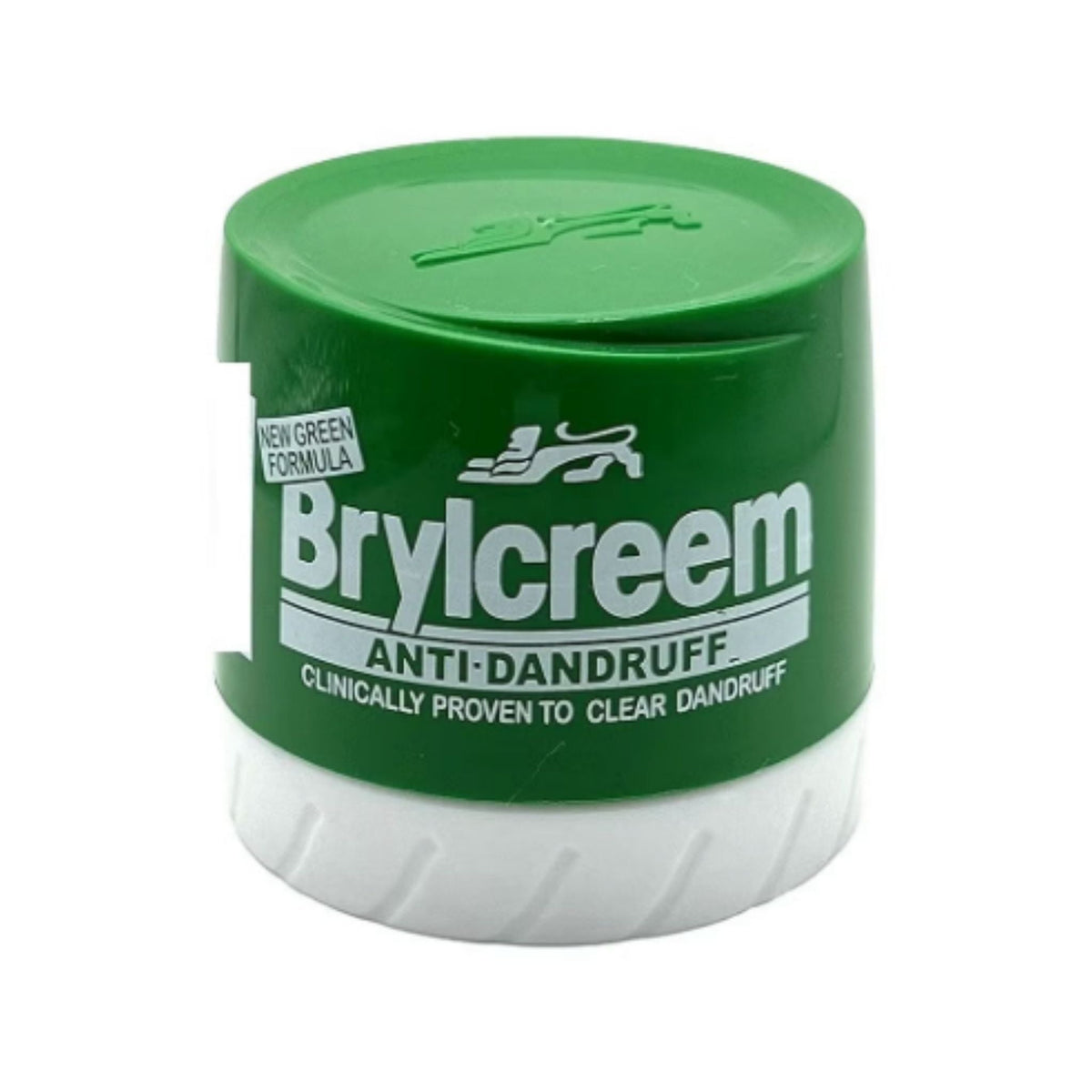 Refect Beauty Brylcreem Anti-Dandruff Hair Cream in a green and white jar for scalp care and styling.