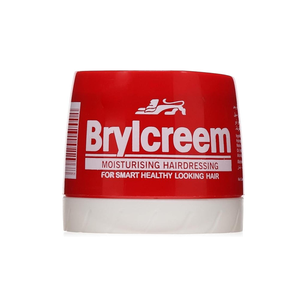 Refect Beauty Brylcreem Moisturising Hairdressing cream in a classic red and white 140g tub for healthy hair styling.