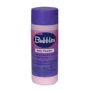 Refect Beauty Bubbles baby powder in a pink bottle with a purple cap for gentle skin care and moisture absorption.