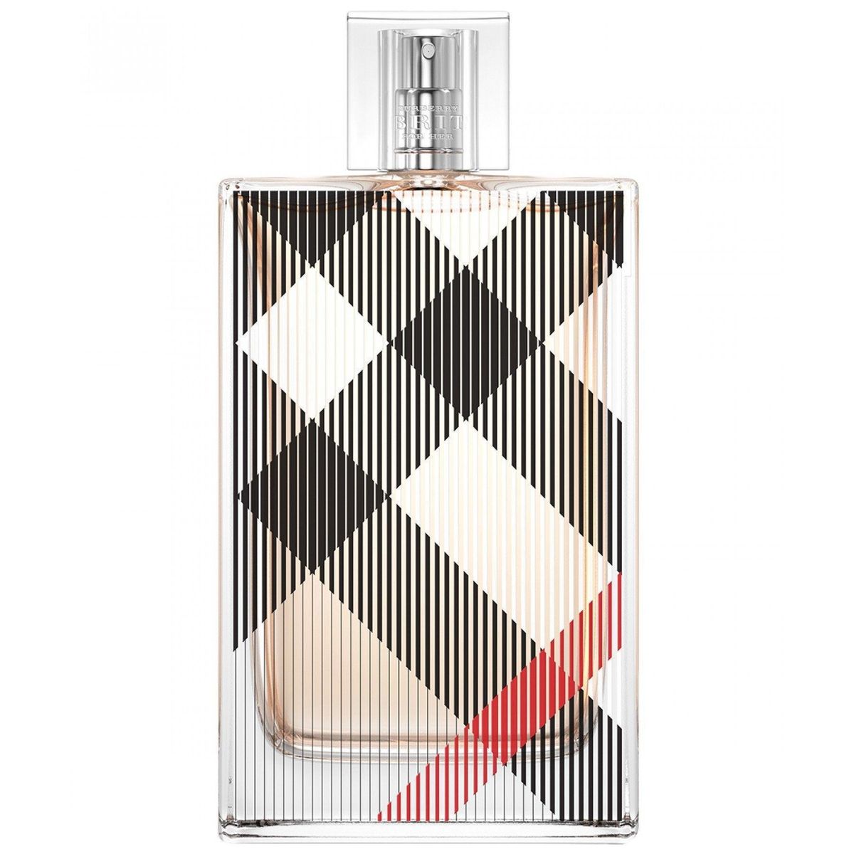 Refect Beauty Burberry Brit For Her Eau de Parfum in a rectangular glass bottle with iconic check pattern