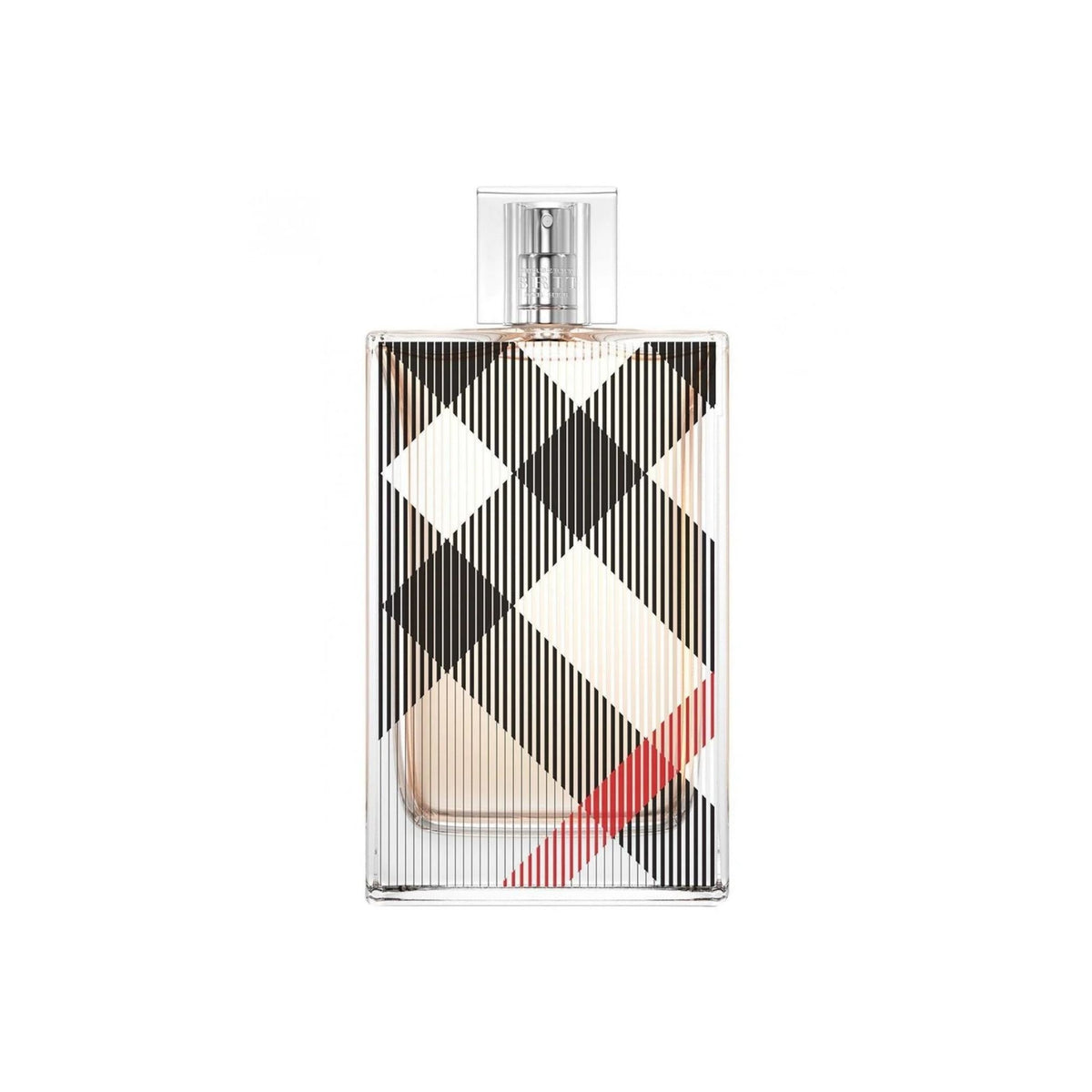 Refect Beauty Burberry Brit For Her Eau de Parfum in a rectangular glass bottle with the iconic check pattern