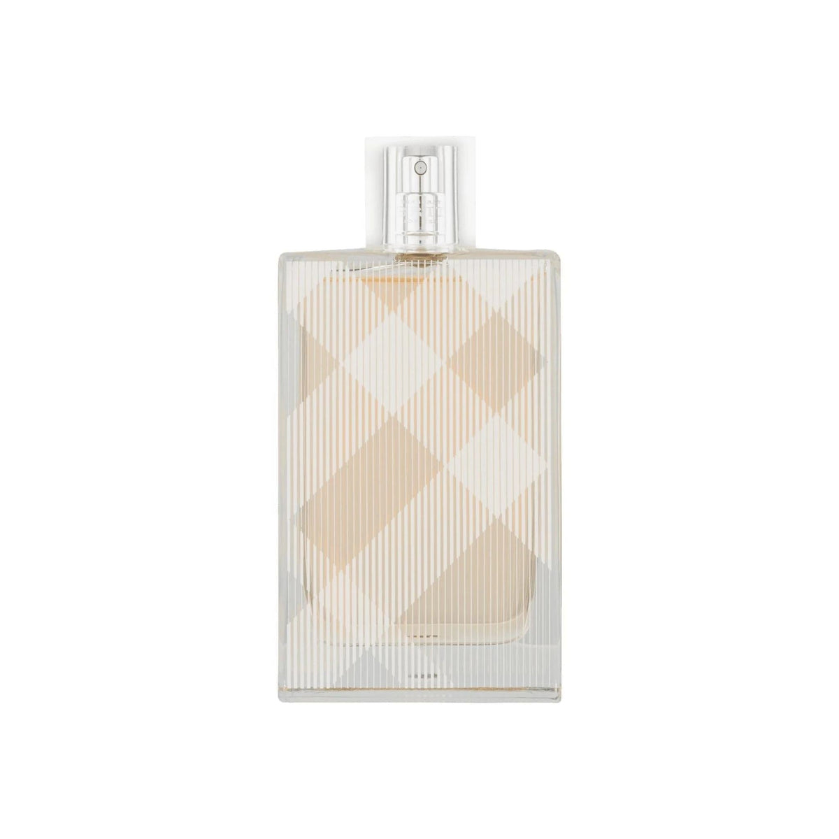 Refect Beauty Burberry Brit for Her Eau de Toilette in a rectangular glass bottle with iconic beige check pattern.