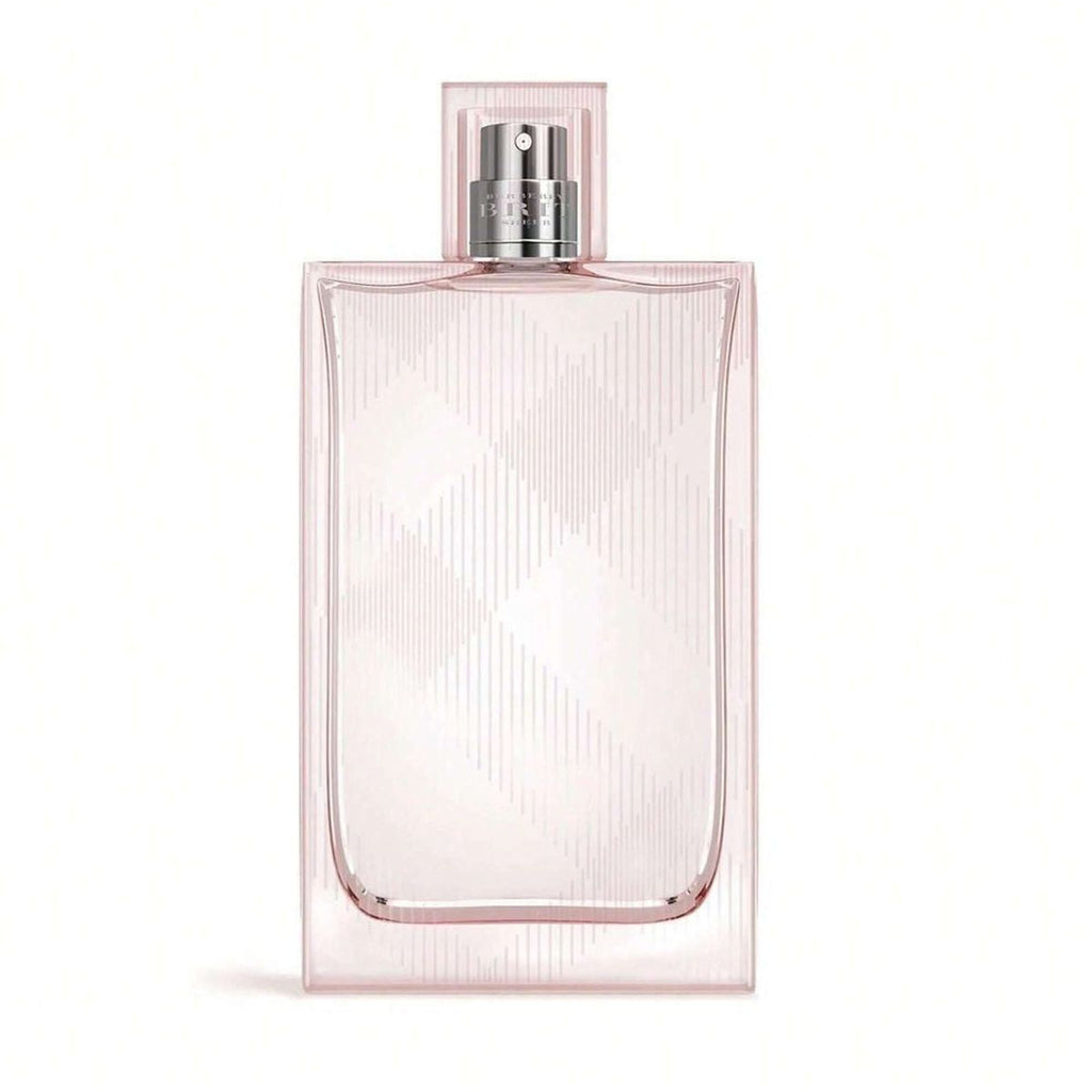 Refect Beauty Burberry Brit Sheer Eau de Toilette in a rectangular pink glass bottle with signature check pattern