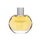Refect Beauty Burberry Classic Eau de Parfum in a rounded glass bottle with golden fragrance and silver cap