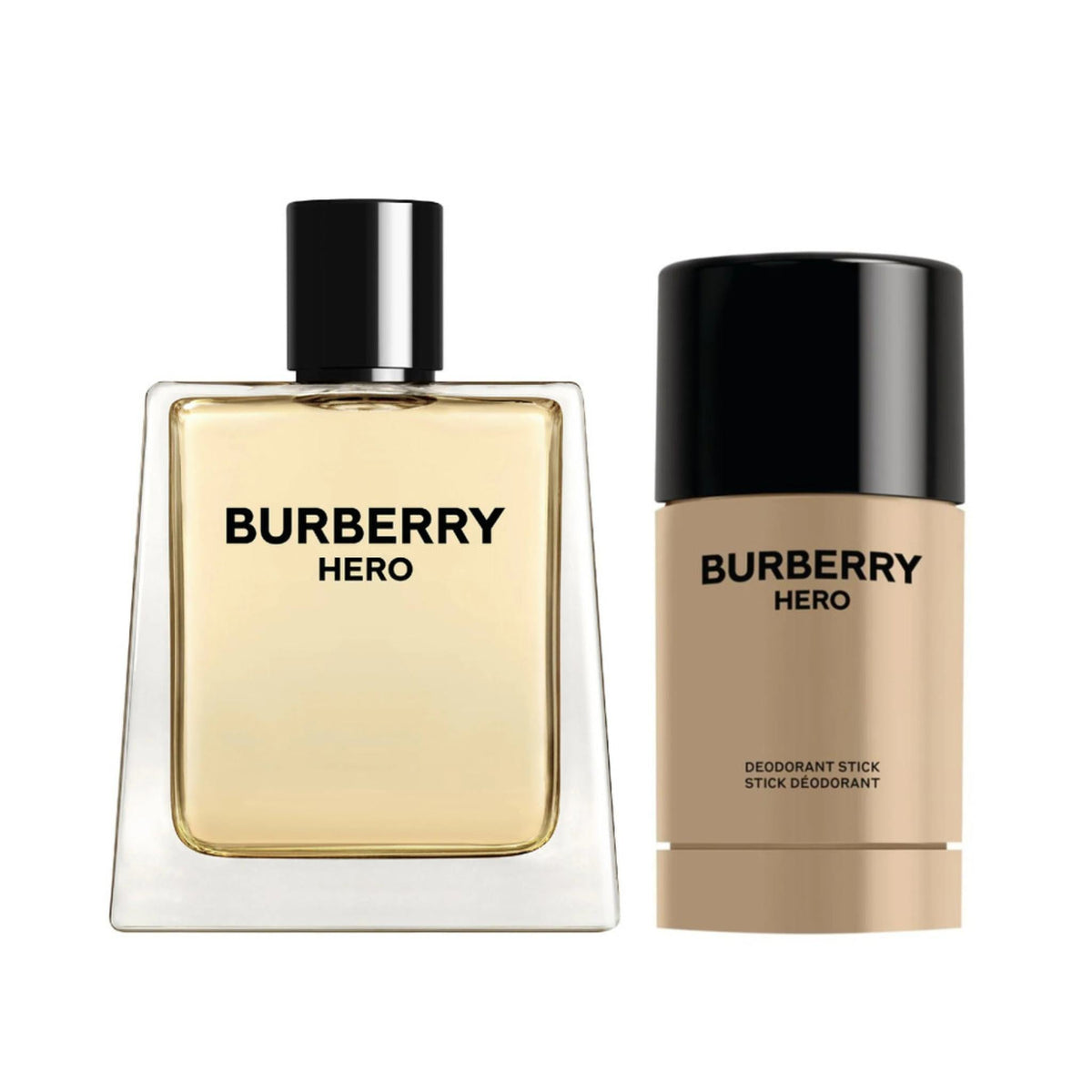 Refect Beauty Burberry Hero gift set featuring a 100ml eau de toilette glass bottle and a 75ml deodorant stick
