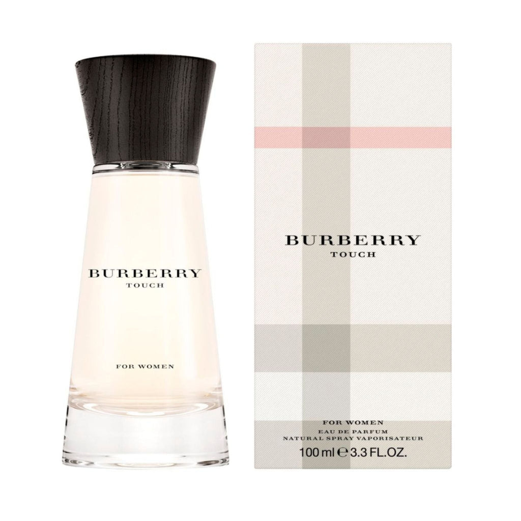 Refect Beauty Burberry Touch for Women eau de toilette bottle and signature plaid box packaging