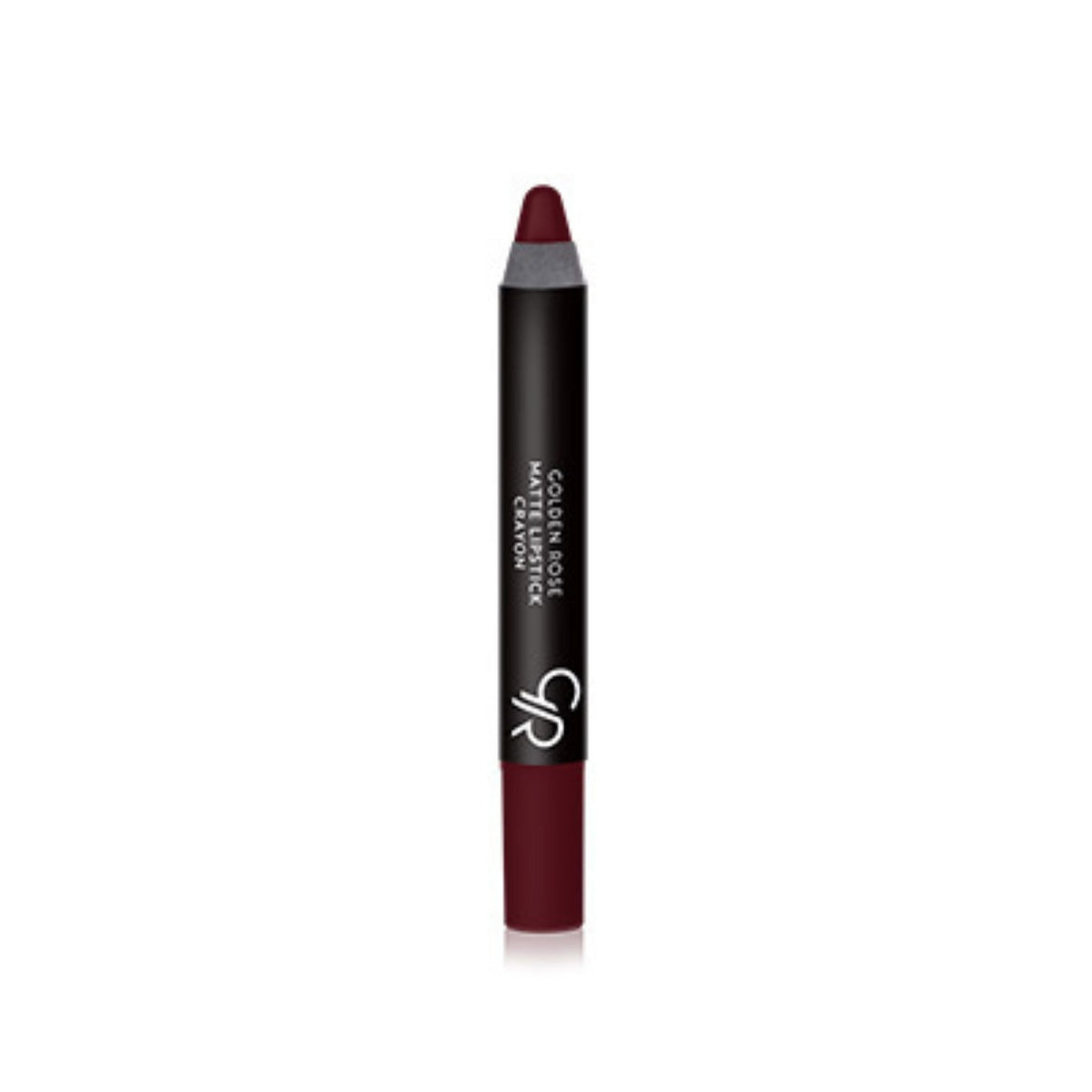 Refect Beauty Golden Rose matte lipstick crayon in a deep burgundy shade with a smooth, precise pencil design. 02