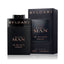 Refect Beauty Bvlgari Man In Black Parfum 100ml bottle and black box packaging with rose gold lettering