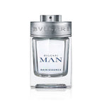 Refect Beauty Bvlgari Man Rain Essence Eau de Parfum in a clear glass bottle with a metallic silver cap