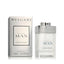 Refect Beauty Bvlgari Man Rain Essence Eau de Parfum bottle and silver box packaging with a clean modern design.