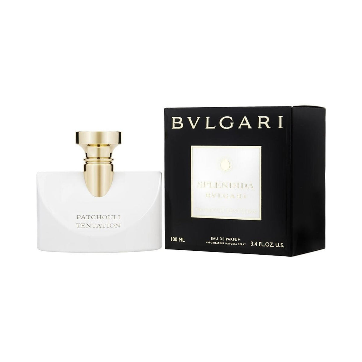 Refect Beauty Bvlgari Splendida Patchouli Tentation Eau de Parfum 100ml bottle and black box packaging