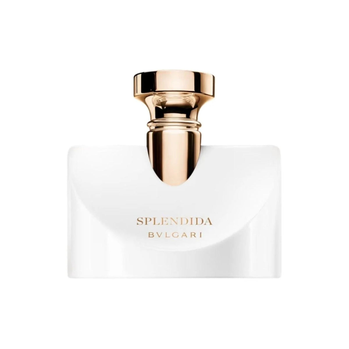 Refect Beauty Bvlgari Splendida Patchouli Tentation Eau de Parfum in a white glass bottle with a gold cap.