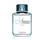 Refect Beauty Calvin Klein CK Free for men eau de toilette in a clear glass bottle with a blue-tinted cap