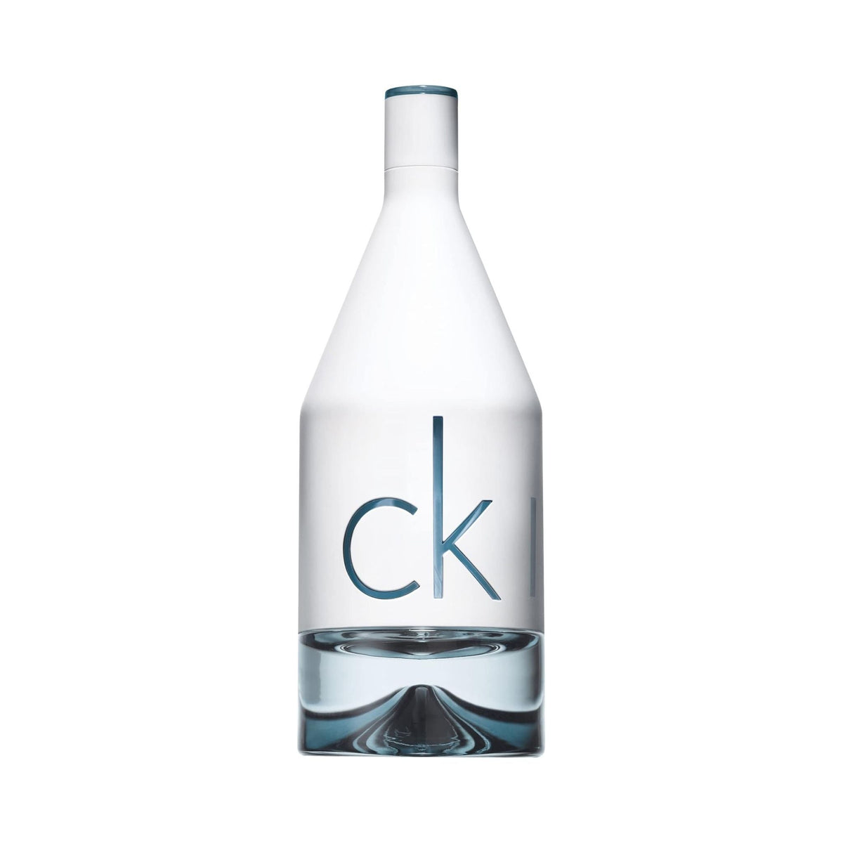 Refect Beauty Calvin Klein CK IN2U for Him eau de toilette in a white cylindrical bottle with blue logo lettering