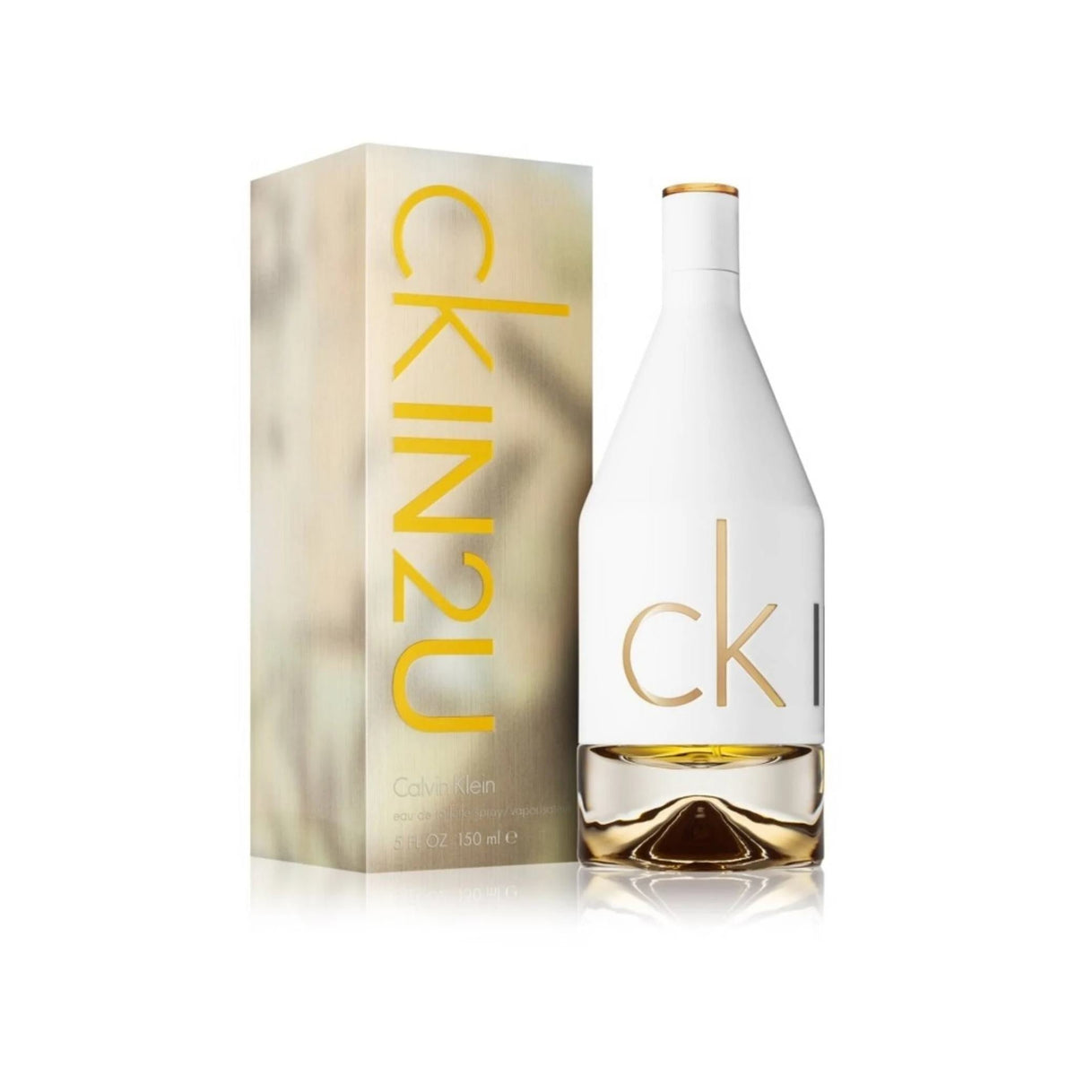 Refect Beauty Calvin Klein CK IN2U for Her eau de toilette 150ml bottle with its matching gold and white box