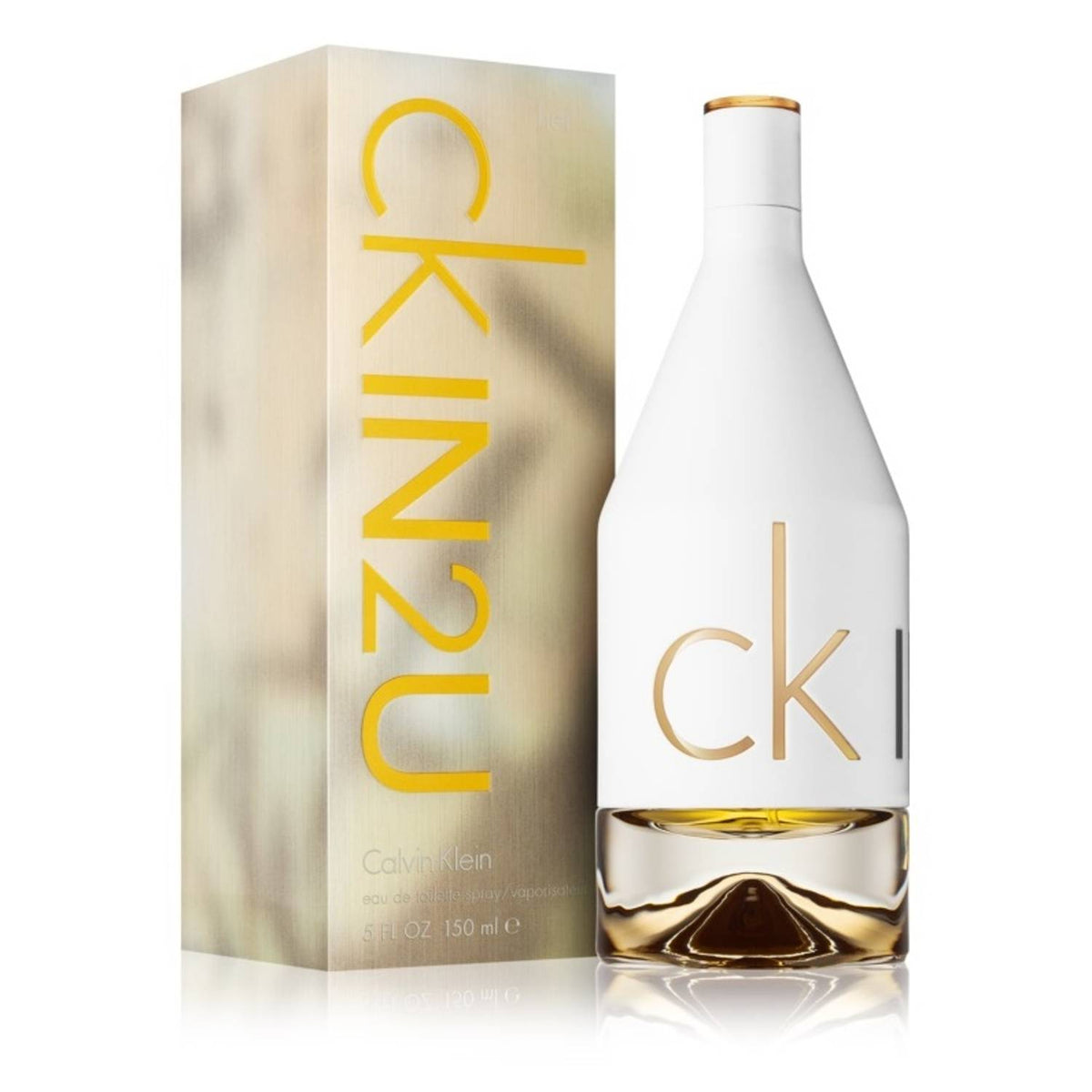 Refect Beauty Calvin Klein CK IN2U for Her eau de toilette 150ml bottle with matching white and gold box