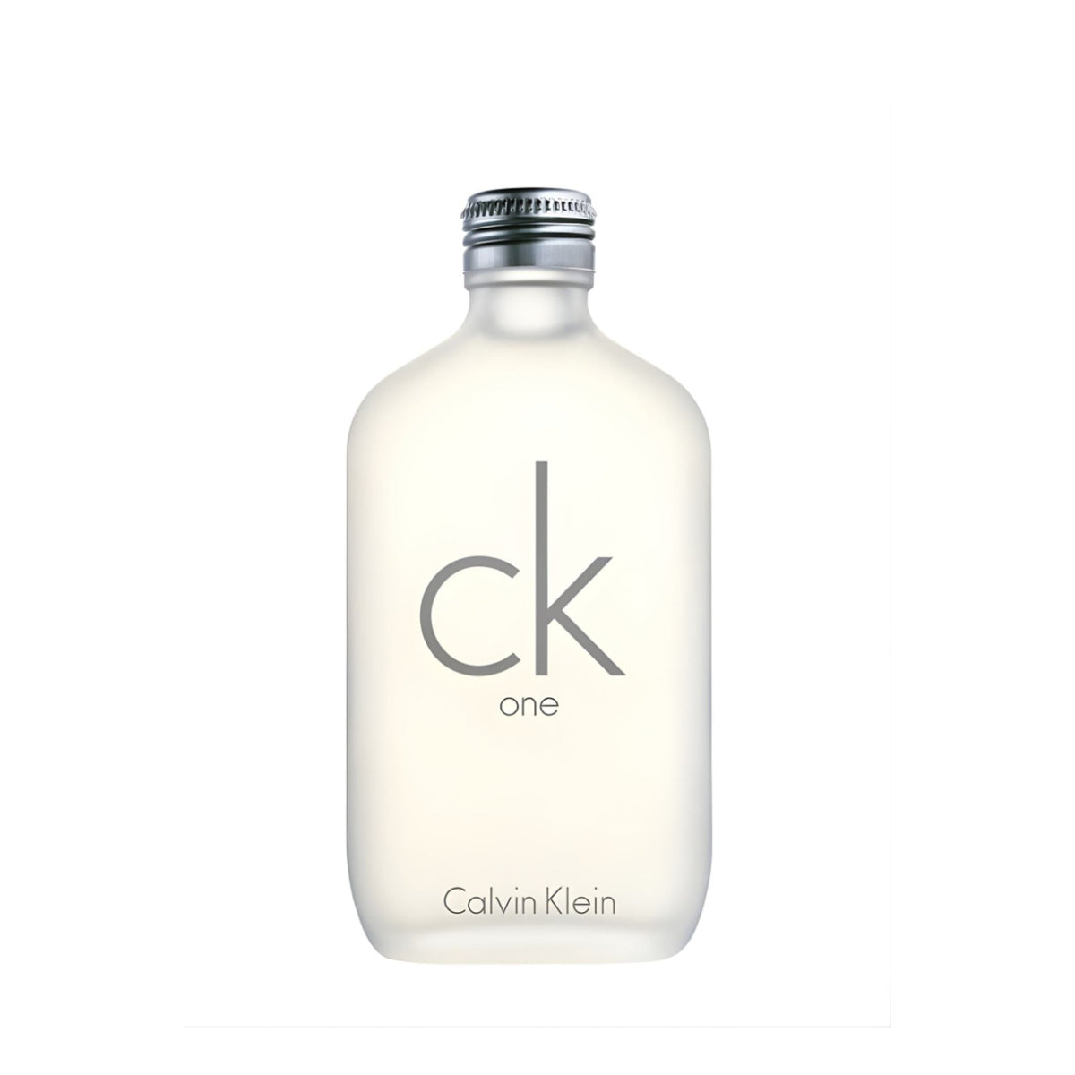 Refect Beauty Calvin Klein CK One unisex eau de toilette in a frosted glass bottle with a silver cap