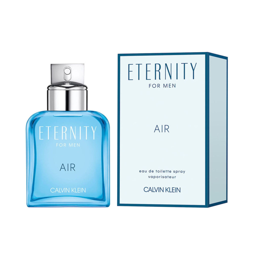 Refect Beauty Calvin Klein Eternity Air for Men eau de toilette bottle and box with a fresh blue design