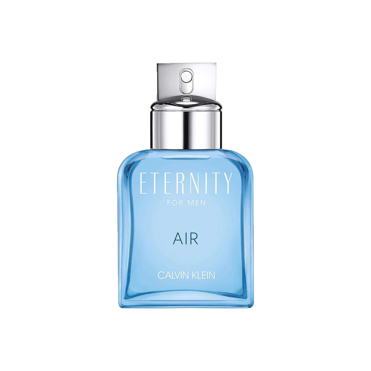 Refect Beauty Calvin Klein Eternity Air for Men eau de toilette in a light blue glass bottle with a silver cap