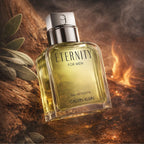 Refect Beauty Calvin Klein Eternity for Men Eau de Toilette 100ml glass bottle with golden fragrance and silver cap