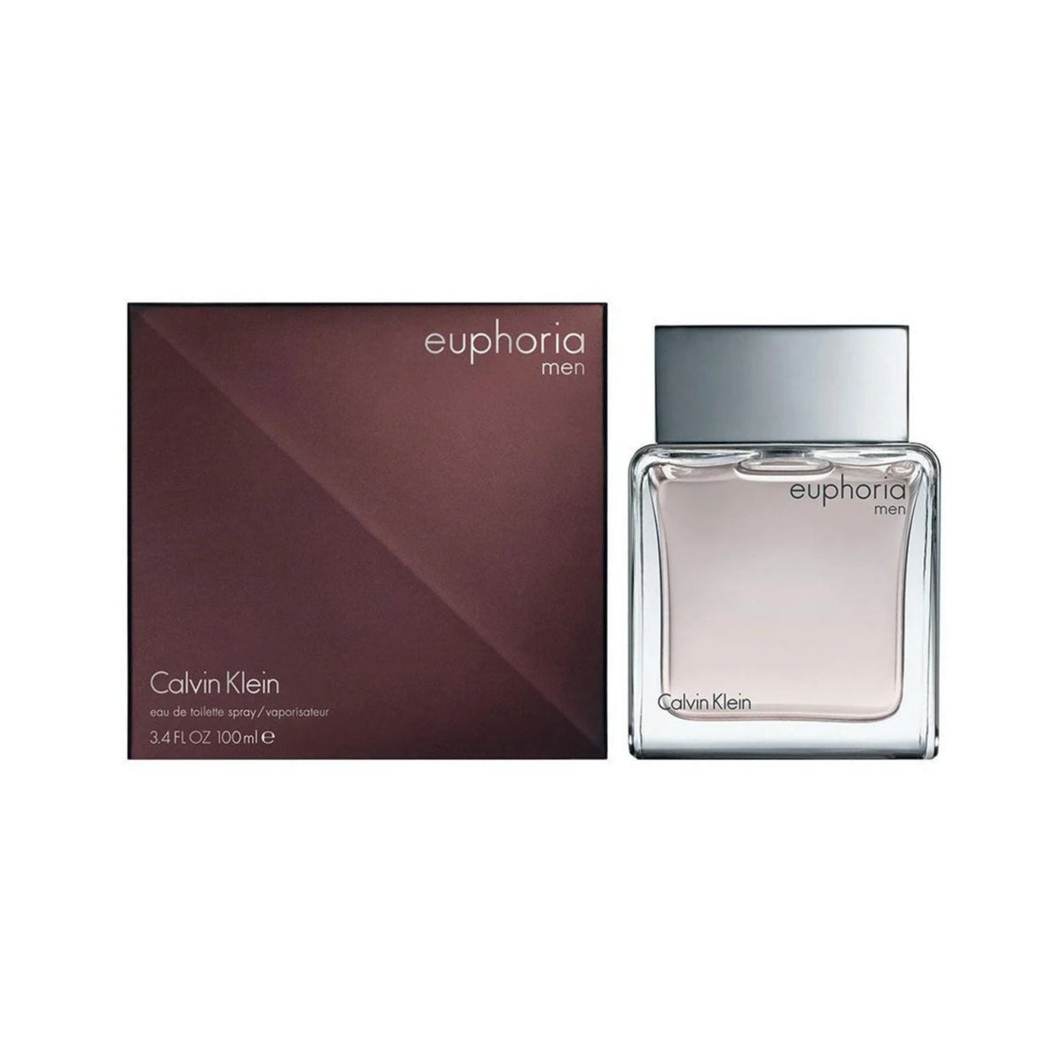 Refect Beauty Calvin Klein Euphoria Men Eau de Toilette bottle and dark brown box packaging