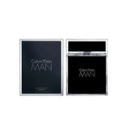 Refect Beauty Calvin Klein Man Eau de Toilette 100ml fragrance bottle and its black rectangular packaging box