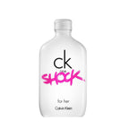 Refect Beauty Calvin Klein One Shock For Her eau de toilette in a white bottle with pink graffiti-style logo